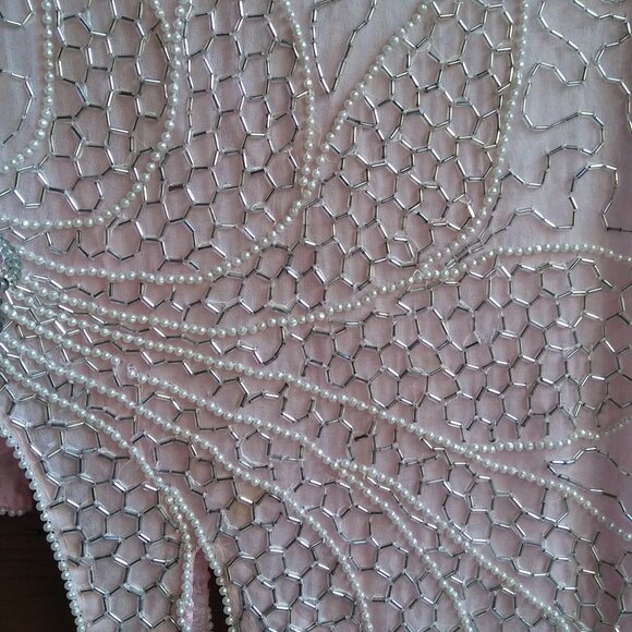 Vtg 1980s Petal Pink Trophy Top, by Tan Chho S/M - Picture 7 of 7